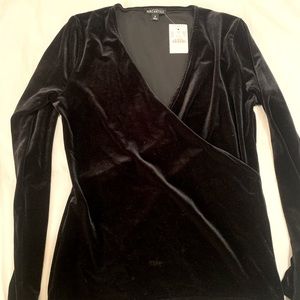 NWT JCrew Velvet Wrap Top